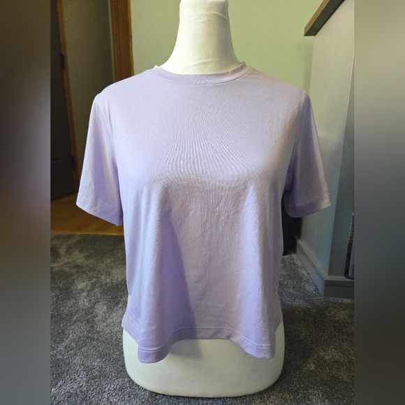 lululemon athletica Tops - Lululemon Training Short Sleeve Lilac Smoke
